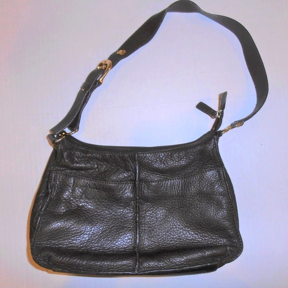 Adrienne Vittadini Adjustable Leather Shoulder Bag